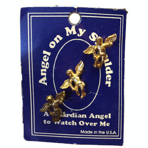 👼 Tiny Army of Angels – 3 Guardian Lapel Pins Made in the USA 🇺🇸✨